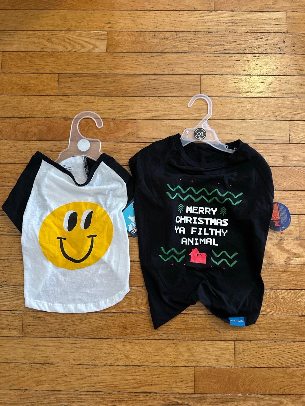 NWT Pet Shirt Lot Home Alone XXL & Smiley Face XL Dog Cat Apparel Bundle